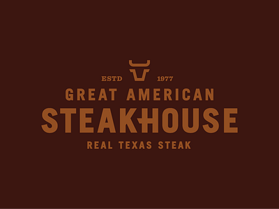 Great American Steak House logo travis ladue