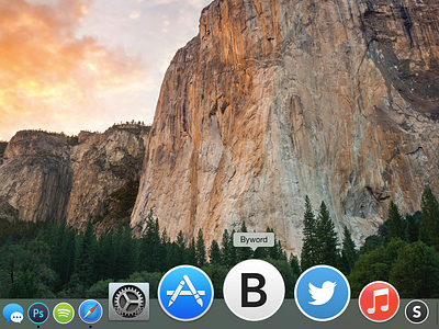 Byword Yosemite Icon app byword clean freebie icon mac minimal osx simple yosemite