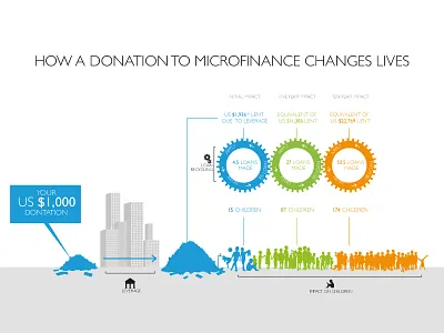 VisionFund donation infographic charity infographic