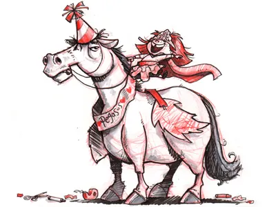 Day 21 of the Inktober Challenge characters drawing girl horse inktober pen ink sketch study