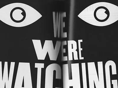 "We were watching..." illustration magazine personal typography zine
