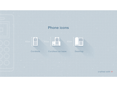 Z18 cordless flat icon illustration phone