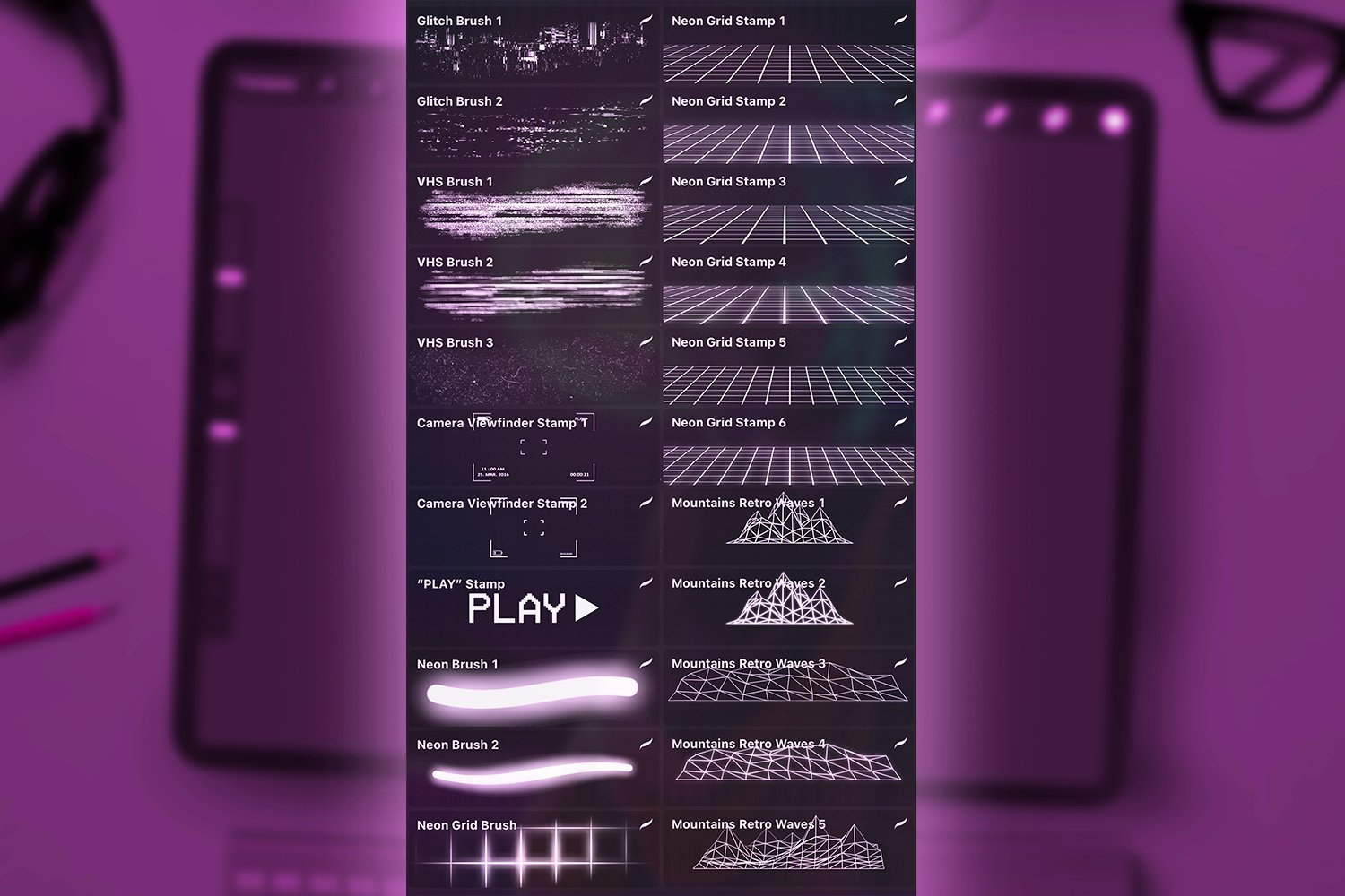 Retro VHS Brushes Set for Procreate by Disyukov on Dribbble