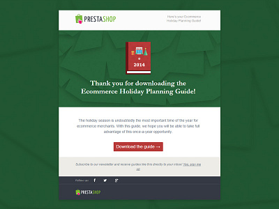 Holiday Guide Mail x2 christmas illustration mail prestashop responsive