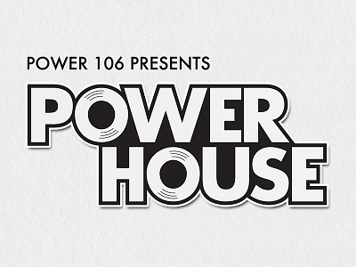 PowerHouse branding concert hip hop identity illustrator logo power 106 typography