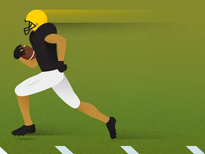 Punt Return football illustration texture