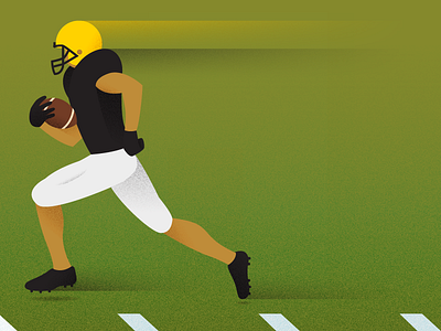 Punt Return football illustration texture