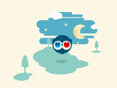 the Owl illustration minimalist