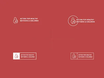 AHMC baby branding children design health logo mother protection