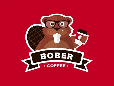 Bober Coffee beaver brand identity branding coffee logo logo design logotype web web development