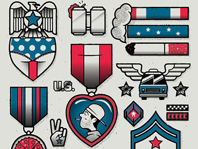 Stars & america graphics illustration symbols