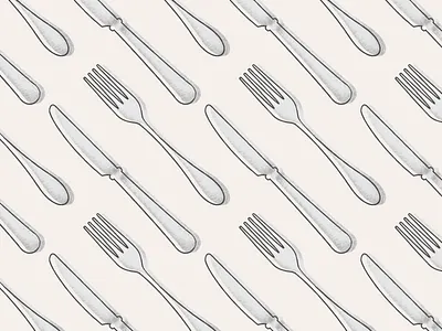 Fork 'n' Knife art design digital flat graphic icon icons illustrated illustration illustrations illustrator