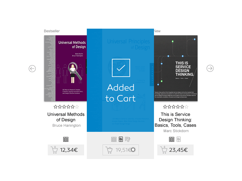 Bookstore – UX mini case animation book bookstore case css e commerce ecommerce html5 ui user experience ux webdesign