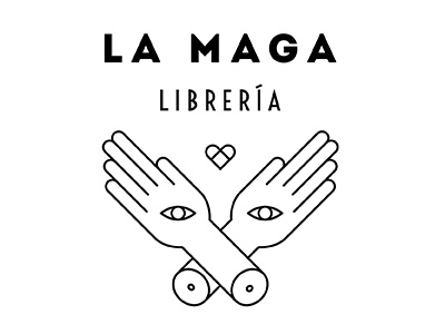 La maga bookstore brand cortázar line logo