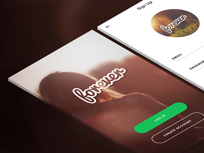 Forever Iso Preview app ios isometric login splashscreen warm