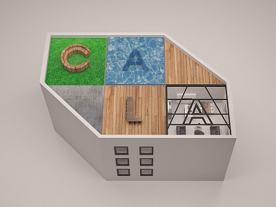 CALA visual identity : visualisation 3d architecture brand branding design logo visual identity