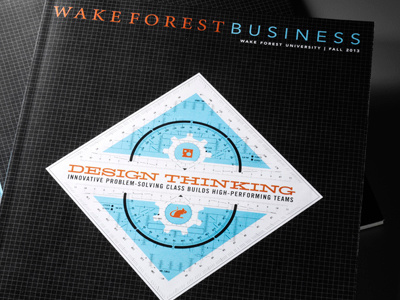 Wake Forest University Business School Magazine editorial editorial design illustration magazine