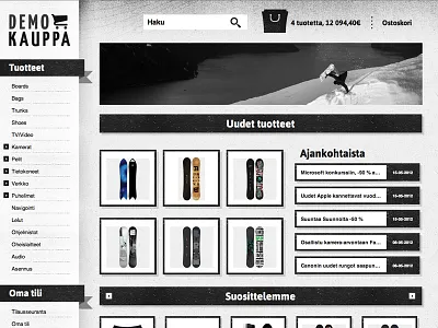 Ecommerce theme for MyCashflow bw css ecommerce html mycashflow responsive