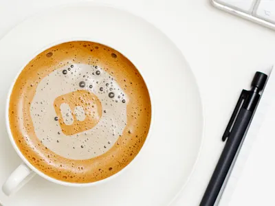 Logo in coffee bretagne didier francais graphiste identity laureaux logo