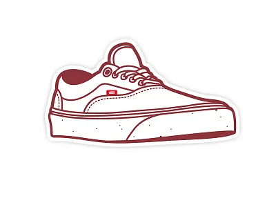 Vans Era drawn era red shoes vans