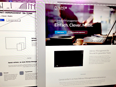 Microsite Work in Progress design interface landing microsite mockup page responsive ui ux web wireframe