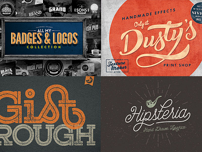 Only Best Sellers – Mega Bundle! vol.3 badge bundle deal dealjumbo download font logo mockup retro template typography vintage