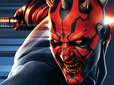 Darth Maul Illustration darth maul digital illustration episode i illustration lucasfilm star wars