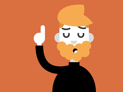 Ginger Beard beard characters ginger minimal vector