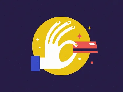Credit card buy credit card hand icon illustration purchase shopping vector
