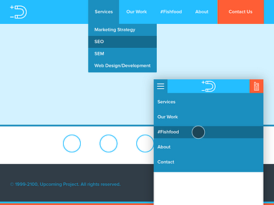 Colors/Layout colors layout menu mobile nav monochromatic palette web design website