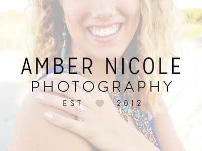 Amber Nicole Photography - Logo Reject logo photography sans sans serif