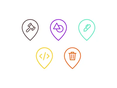 Job Tags code copywriting design icon engineer icons remove team