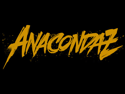 Anacondaz band logo anacondaz band bandlogo dirty drips lettering logo logotype