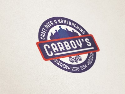 Craft beer homebrewing supply logo beer bottle carboy craft homebrewing logo supply