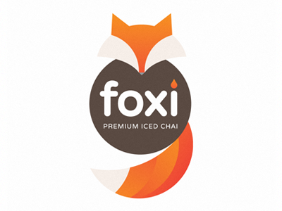 Foxi Chai branding fox logo