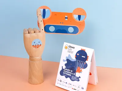 Uovok14 02 bear brand children fish graphic illustration kids mask owl tattoo uovo