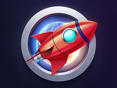 rocket blue icon red rocket sky technology universe