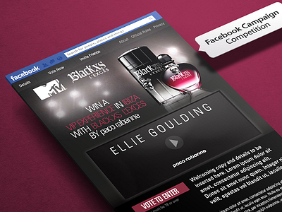 Pacco Rabanne Campaign ad banners competition display facebook marketing page splash