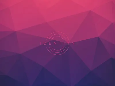 Identity gradient identity josh warren poly print purple shapes triangles wallpaper