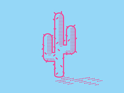 lone cacti illustration