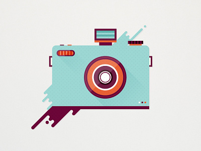 Cameratik camera colours dribbble flash graphic designer uk illustration illustrator lens motion nick kelly picture slr