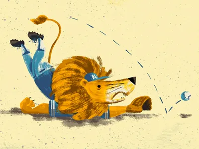 The Night the World Turned Royals' Blue. baseball bat childrens book kansas city kansas city royals lion pitcher playoffs post season royals world series