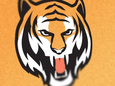 Tiger Further Exploration animal head logo tiger