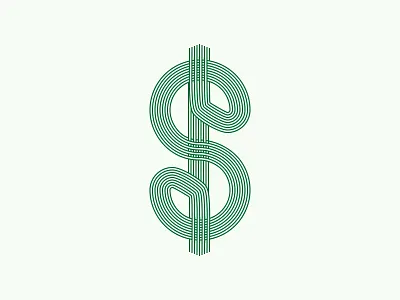 Dolla Dolla dollar line art money symbol