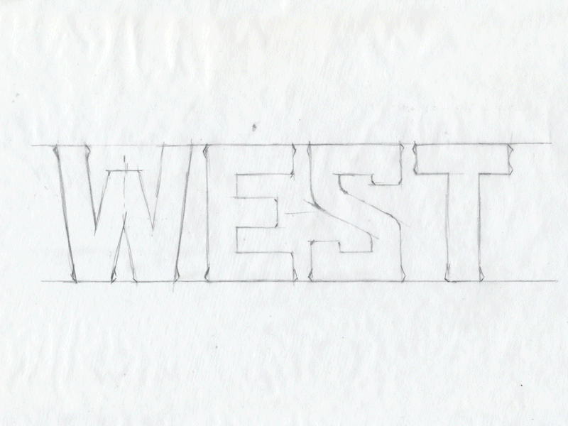 West Wordmark all star basketball nba type