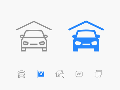 Selected iOS Icon active car garage icon idle inactive ios select selected