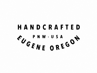 Eugene Badge americana badge eugene lettering oregon pnw stamp