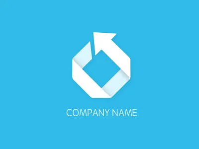 Company logo blue icon logo