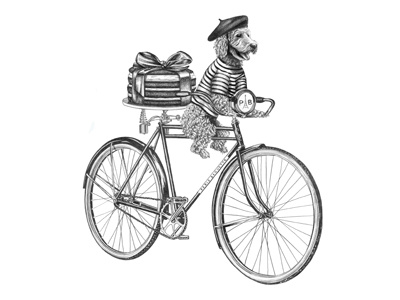 Paris Baguette #3 apartmentone baking bicycle cake dog graphite paris parisbaguette realism rendering texture