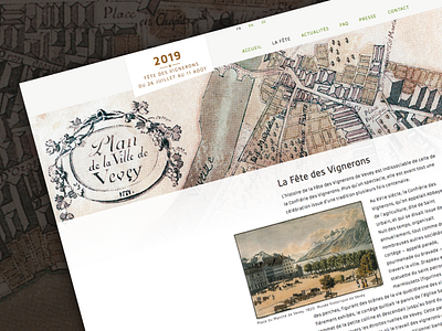 Winegrowers Festival Vevey article festival flat header layout responsive switzerland vevey website winegrowers